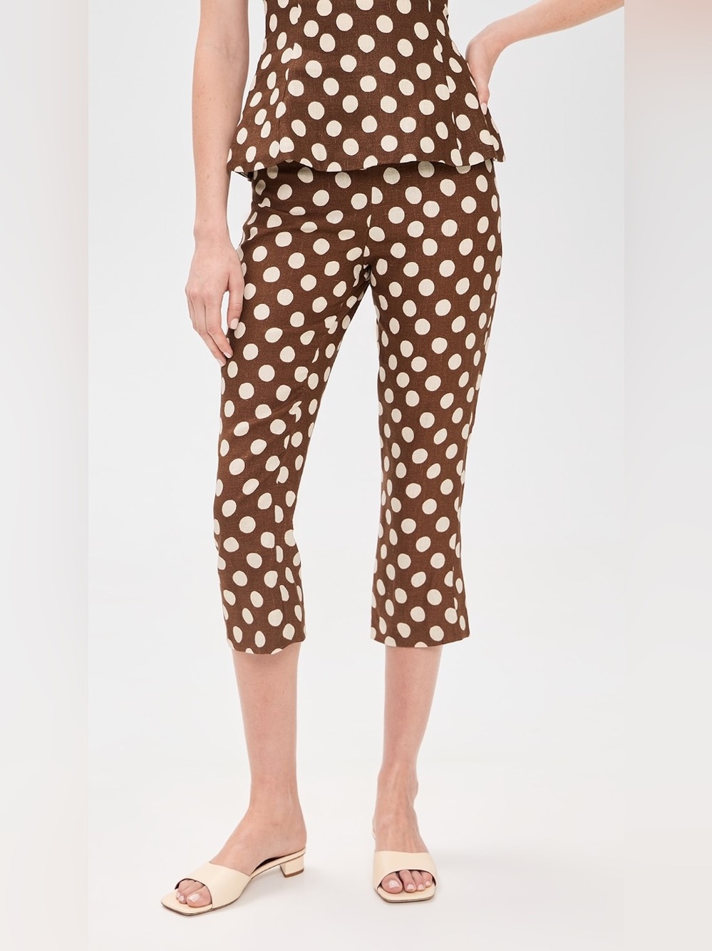 FAITHFULL Valeria Linen Capri Pants